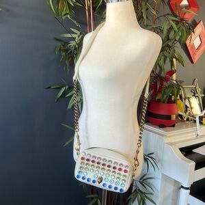 KURT GEIGER LONDON Leather Small Shoreditch Crystal Crossbody Bag